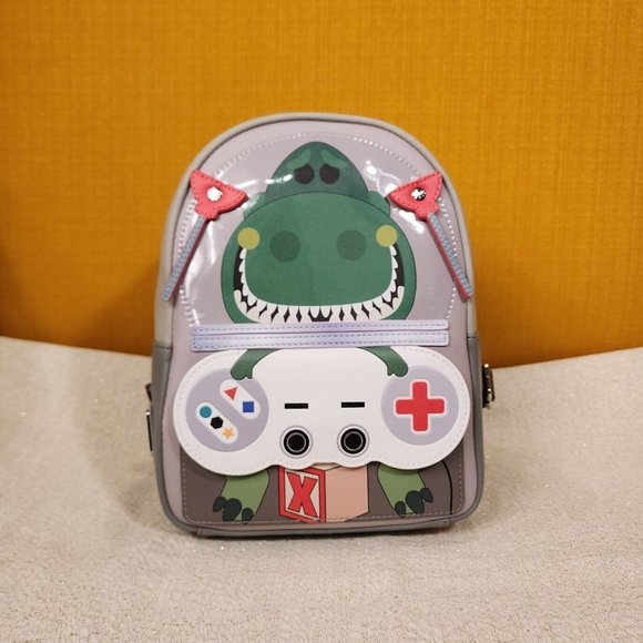 Loungefly Disney Pixar Toy Story Rex Video Game Controller Mini Backpack NEW - Picture 3 of 14
